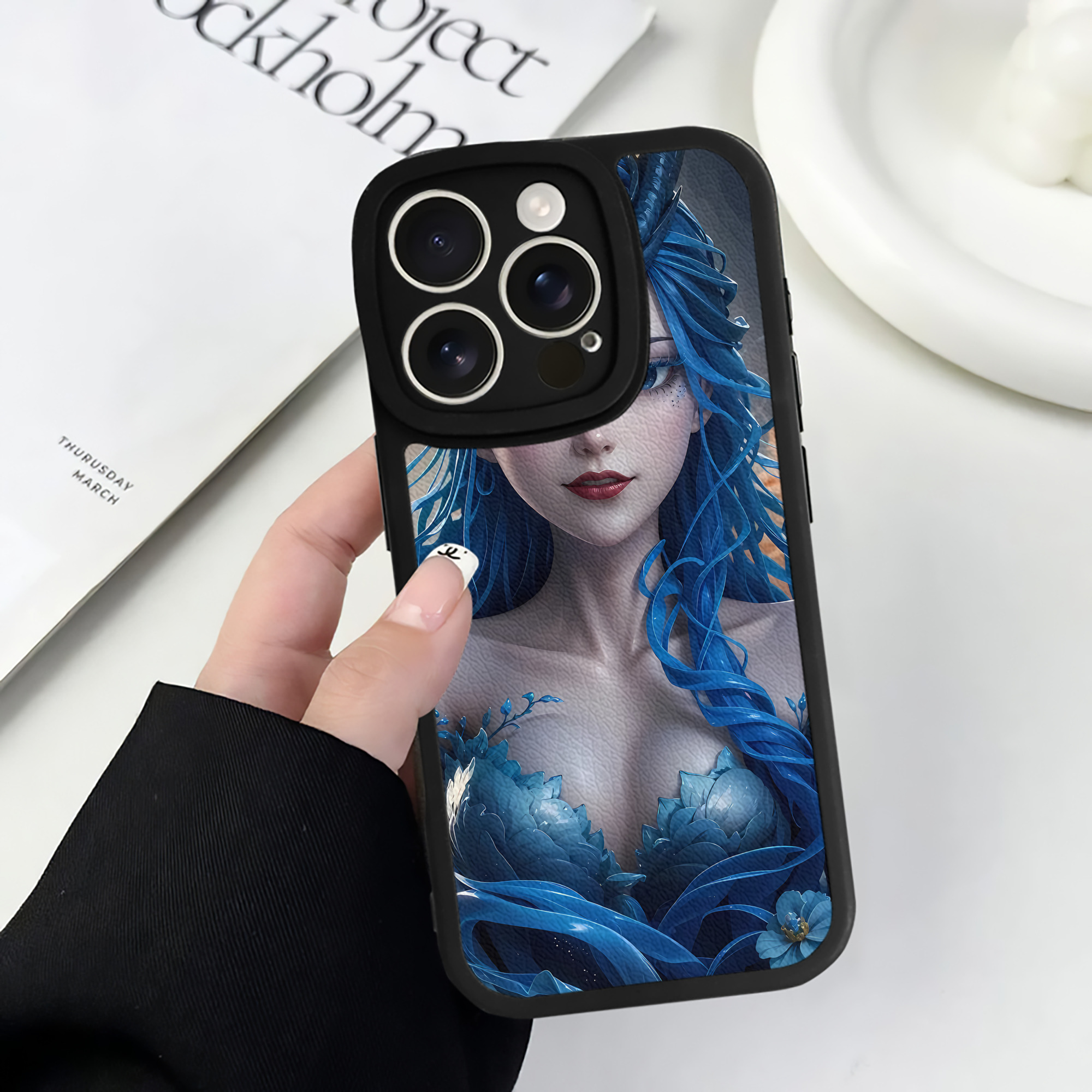 （画像用） Ne Zha 2 ナタ 魔童の大暴れ 【iPhone 16シリーズ対応】シリコンスマホケース（レザー調） 材質：シリコン